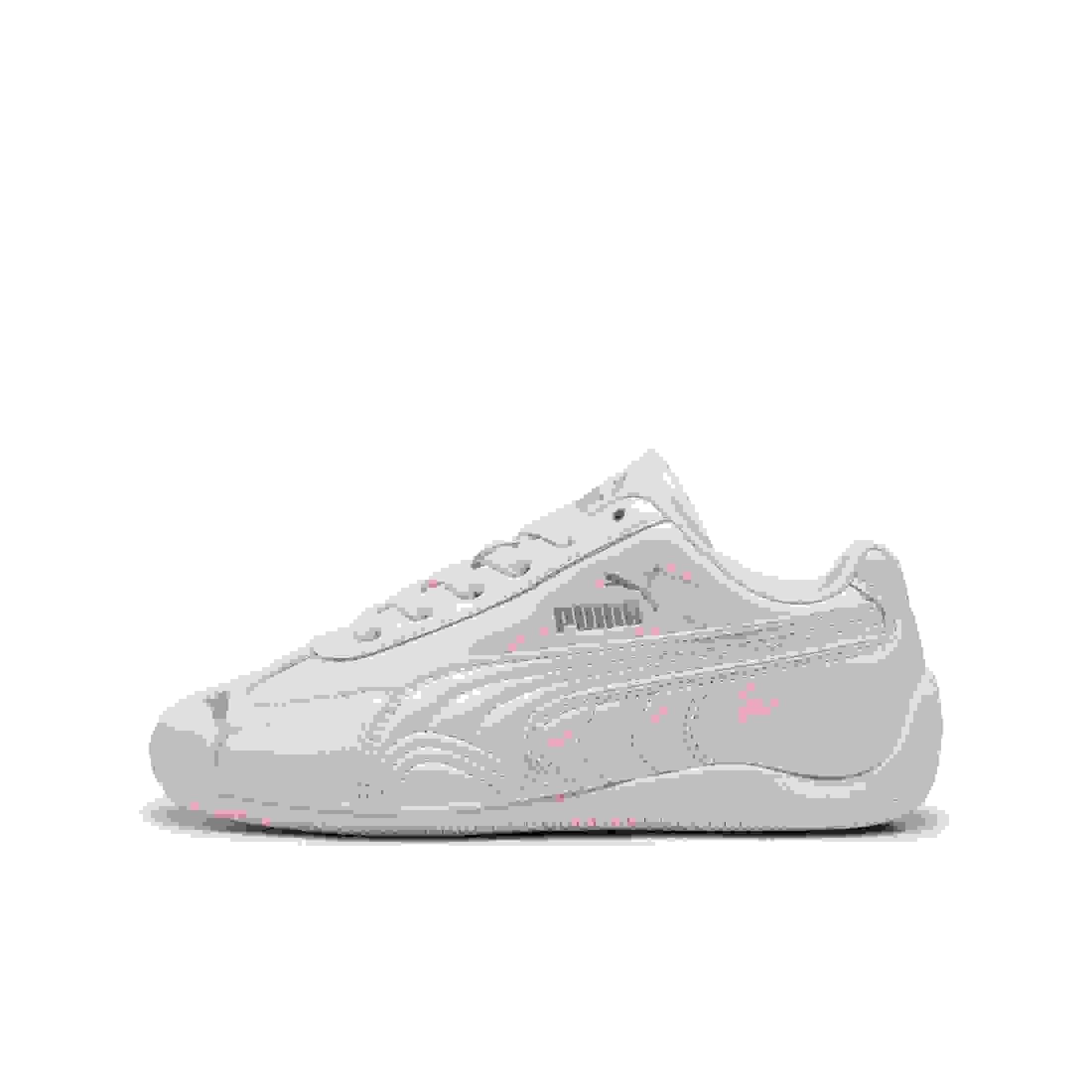 PUMA Speedcat Pearlized Grade School Girls' "Jasmine Flower/PUMA Silver" Shoe